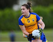 3 August 2022; Gráinne Burke of Clare during the ZuCar All-Ireland Ladies Football Minor ‘C’ Championship Final match between Clare and Wicklow at Kinnegad GAA club in Kinnegad, Westmeath. Photo by Piaras Ó Mídheach/Sportsfile