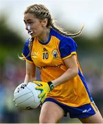 3 August 2022; Abby Downes of Clare during the ZuCar All-Ireland Ladies Football Minor ‘C’ Championship Final match between Clare and Wicklow at Kinnegad GAA club in Kinnegad, Westmeath. Photo by Piaras Ó Mídheach/Sportsfile