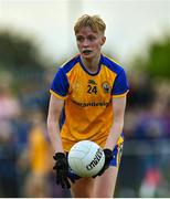 3 August 2022; Katie Callaghan of Clare during the ZuCar All-Ireland Ladies Football Minor ‘C’ Championship Final match between Clare and Wicklow at Kinnegad GAA club in Kinnegad, Westmeath. Photo by Piaras Ó Mídheach/Sportsfile