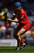 7 August 2022; Joanne Casey of Cork takes a free during the Glen Dimplex All-Ireland Intermediate Camogie Championship Final match between Cork and Galway at Croke Park in Dublin. Photo by Piaras Ó Mídheach/Sportsfile