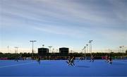 8 August 2022; A general view of the action at the Sport Ireland Campus during the women's hockey international match between Ireland and France at the Sport Ireland Campus in Dublin. Photo by Stephen McCarthy/Sportsfile