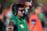 8 August 2022; Ireland head coach Sean Dancer during the women's hockey international match between Ireland and France at the Sport Ireland Campus in Dublin. Photo by Stephen McCarthy/Sportsfile