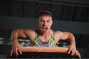 9 August 2022; At an event showcasing Gymnastics Ireland’s Men’s team who are competing in the upcoming 2022 European Championships in Munich is Ewan McAteer, 23, of the Gymnastics Ireland Men’s Senior team, at the National Gymnastics Training Centre on the Sport Ireland Campus in Dublin. Photo by Stephen McCarthy/Sportsfile