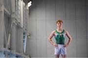 9 August 2022; At an event showcasing Gymnastics Ireland’s Men’s team who are competing in the upcoming 2022 European Championships in Munich is Niall Hooton, 18, of the Gymnastics Ireland Men’s Junior team, at the National Gymnastics Training Centre on the Sport Ireland Campus in Dublin. Photo by Stephen McCarthy/Sportsfile