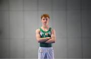 9 August 2022; At an event showcasing Gymnastics Ireland’s Men’s team who are competing in the upcoming 2022 European Championships in Munich is Niall Hooton, 18, of the Gymnastics Ireland Men’s Junior team, at the National Gymnastics Training Centre on the Sport Ireland Campus in Dublin. Photo by Stephen McCarthy/Sportsfile