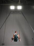 9 August 2022; At an event showcasing Gymnastics Ireland’s Men’s team who are competing in the upcoming 2022 European Championships in Munich is Daniel Fox, 26, of the Gymnastics Ireland Men’s Senior team, at the National Gymnastics Training Centre on the Sport Ireland Campus in Dublin. Photo by Stephen McCarthy/Sportsfile