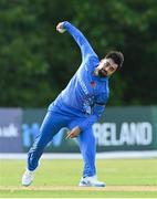 9 August 2022; Rashid Khan of Afghanistan during the Men's T20 International match between Ireland and Afghanistan at Stormont in Belfast. Photo by Ramsey Cardy/Sportsfile