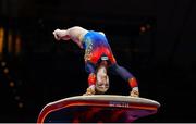 10 August 2022; Silviana Sfiringu of Romania practices the Vault before the European Championships 2022 at Olympiahalle in Munich, Germany. Photo by Ben McShane/Sportsfile