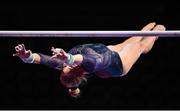 10 August 2022; Valeriya Yuzviak of Ukraine practicing her routine on the Uneven Bars before the European Championships 2022 at the Olympiahalle in Munich, Germany. Photo by David Fitzgerald/Sportsfile