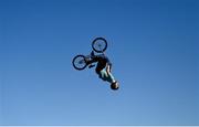 10 August 2022; Ryan Henderson of Ireland practices on the BMX Track at Olympiaberg before the European Championships 2022 in Munich, Germany. Photo by David Fitzgerald/Sportsfile