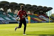 10 August 2022; St Patrick's Athletic goalkeeper Joseph Anang during a St Patrick's Athletic training session at Tallaght Stadium in Dublin. Photo by Harry Murphy/Sportsfile