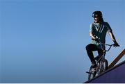 10 August 2022; Ryan Henderson of Ireland during a practice round on the BMX Track at Olympiaberg before the European Championships 2022 in Munich, Germany. Photo by David Fitzgerald/Sportsfile