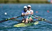 11 August 2022; Paul O'Donovan, left, and Fintan McCarthy of Ireland competing in the Lightweight Double Sculls qualifying during day 1 of the European Championships 2022 at the Olympic Regatta Centre in Munich, Germany. Photo by David Fitzgerald/Sportsfile
