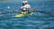 11 August 2022; Paul O'Donovan, left, and Fintan McCarthy of Ireland competing in the Lightweight Double Sculls qualifying during day 1 of the European Championships 2022 at the Olympic Regatta Centre in Munich, Germany. Photo by David Fitzgerald/Sportsfile