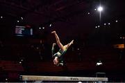 11 August 2022; Blathnaid Higgins of Ireland competes in the Women's Balance Beam during day 1 of the European Championships 2022 at the Olympiahalle in Munich, Germany. Photo by Ben McShane/Sportsfile