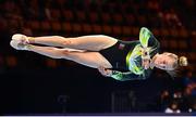 11 August 2022; Blaithnaid Higgins of Ireland competes in the Women's Floor Exercise during day 1 of the European Championships 2022 at the Olympiahalle in Munich, Germany. Photo by Ben McShane/Sportsfile