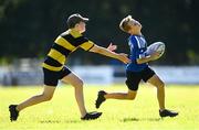 11 August 2022; Hugh O'Connor, right, and Sean Ginty during the Bank of Ireland Leinster Rugby Summer Camp at Newbridge RFC in Kildare. Photo by Harry Murphy/Sportsfile