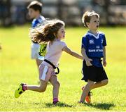 11 August 2022; Patrick Hardigan and Alexandra McCann during the Bank of Ireland Leinster Rugby Summer Camp at Newbridge RFC in Kildare. Photo by Harry Murphy/Sportsfile