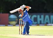 11 August 2022; Ibrahim Zadran of Afghanistan during the Men's T20 International match between Ireland and Afghanistan at Stormont in Belfast. Photo by Sam Barnes/Sportsfile