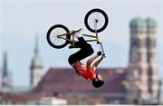 11 August 2022; Kristóf Krausz of Hungary competing in the Cycling BMX Freestyle qualification round during day 1 of the European Championships 2022 at Olympiaberg in Munich, Germany. Photo by David Fitzgerald/Sportsfile