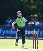 11 August 2022; Josh Little of Ireland during the Men's T20 International match between Ireland and Afghanistan at Stormont in Belfast. Photo by Sam Barnes/Sportsfile