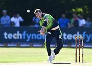 11 August 2022; Josh Little of Ireland during the Men's T20 International match between Ireland and Afghanistan at Stormont in Belfast. Photo by Sam Barnes/Sportsfile