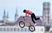 11 August 2022; Kristóf Krausz of Hungary competing in the Cycling BMX Freestyle qualification round during day 1 of the European Championships 2022 at Olympiaberg in Munich, Germany. Photo by David Fitzgerald/Sportsfile