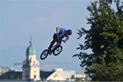 11 August 2022; Tomáš Beran of Czech Republic competing in the Cycling BMX Freestyle qualification round during day 1 of the European Championships 2022 at Olympiaberg in Munich, Germany. Photo by David Fitzgerald/Sportsfile