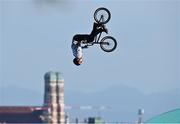 11 August 2022; Timo Schulze of Germany competing in the Cycling BMX Freestyle qualification round during day 1 of the European Championships 2022 at Olympiaberg in Munich, Germany. Photo by David Fitzgerald/Sportsfile
