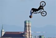 11 August 2022; Timo Schulze of Germany competing in the Cycling BMX Freestyle qualification round during day 1 of the European Championships 2022 at Olympiaberg in Munich, Germany. Photo by David Fitzgerald/Sportsfile