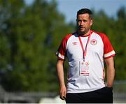 11 August 2022; St Patrick's Athletic manager Tim Clancy before the UEFA Europa Conference League third qualifying round second leg match between St Patrick's Athletic and CSKA Sofia at Tallaght Stadium in Dublin. Photo by Harry Murphy/Sportsfile