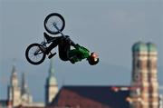 11 August 2022; Ryan Henderson of Ireland competing in the Cycling BMX Freestyle qualification round during day 1 of the European Championships 2022 at Olympiaberg in Munich, Germany. Photo by David Fitzgerald/Sportsfile