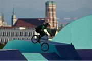 11 August 2022; Ryan Henderson of Ireland competing in the Cycling BMX Freestyle qualification round during day 1 of the European Championships 2022 at Olympiaberg in Munich, Germany. Photo by David Fitzgerald/Sportsfile