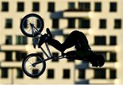 11 August 2022; Ryan Henderson of Ireland competing in the Cycling BMX Freestyle qualification round during day 1 of the European Championships 2022 at Olympiaberg in Munich, Germany. Photo by David Fitzgerald/Sportsfile