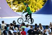 11 August 2022; Ryan Henderson of Ireland after competing in the Cycling BMX Freestyle qualification round during day 1 of the European Championships 2022 at Olympiaberg in Munich, Germany. Photo by David Fitzgerald/Sportsfile