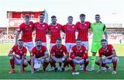 11 August 2022; The Sligo Rovers team before the UEFA Europa Conference League third qualifying round second leg match between Sligo Rovers and Viking at The Showgrounds in Sligo. Photo by James Fallon/Sportsfile