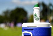 11 August 2022; A detailed view of a water bottle with the World Championship Lacrosse logo prior to the 2022 World Lacrosse Men's U21 World Championship - Group A match between USA and England at the University of Limerick in Limerick. Photo by Tom Beary/Sportsfile