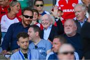 11 August 2022; President of Ireland Michael D Higgins during the UEFA Europa Conference League third qualifying round second leg match between St Patrick's Athletic and CSKA Sofia at Tallaght Stadium in Dublin. Photo by Stephen McCarthy/Sportsfile