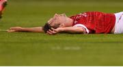 11 August 2022; Billy King of St Patrick's Athletic during the UEFA Europa Conference League third qualifying round second leg match between St Patrick's Athletic and CSKA Sofia at Tallaght Stadium in Dublin. Photo by Stephen McCarthy/Sportsfile