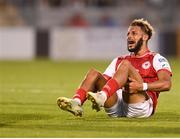 11 August 2022; Barry Cotter of St Patrick's Athletic during the UEFA Europa Conference League third qualifying round second leg match between St Patrick's Athletic and CSKA Sofia at Tallaght Stadium in Dublin. Photo by Stephen McCarthy/Sportsfile