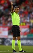 11 August 2022; Referee Horatiu Fesnic during the UEFA Europa Conference League third qualifying round second leg match between St Patrick's Athletic and CSKA Sofia at Tallaght Stadium in Dublin. Photo by Harry Murphy/Sportsfile
