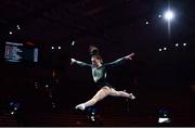 11 August 2022; Emma Slavin of Ireland competes in the Women's Balance Beam during day 1 of the European Championships 2022 at the Olympiahalle in Munich, Germany. Photo by Ben McShane/Sportsfile