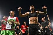 11 August 2022; Ivan Turitsov of CSKA Sofia celebrates after the UEFA Europa Conference League third qualifying round second leg match between St Patrick's Athletic and CSKA Sofia at Tallaght Stadium in Dublin. Photo by Stephen McCarthy/Sportsfile