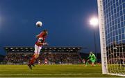 11 August 2022; Eoin Doyle of St Patrick's Athletic has an opportunity on goal during the UEFA Europa Conference League third qualifying round second leg match between St Patrick's Athletic and CSKA Sofia at Tallaght Stadium in Dublin. Photo by Stephen McCarthy/Sportsfile