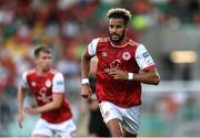 11 August 2022; Barry Cotter of St Patrick's Athletic during the UEFA Europa Conference League third qualifying round second leg match between St Patrick's Athletic and CSKA Sofia at Tallaght Stadium in Dublin. Photo by Stephen McCarthy/Sportsfile