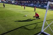 11 August 2022; Gustavo Busatto of CSKA Sofia warms up before the UEFA Europa Conference League third qualifying round second leg match between St Patrick's Athletic and CSKA Sofia at Tallaght Stadium in Dublin. Photo by Stephen McCarthy/Sportsfile