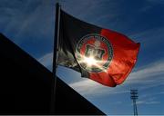 12 August 2022; A general view of a Bohemians flag before the SSE Airtricity League Premier Division match between Bohemians and Dundalk at Dalymount Park in Dublin. Photo by Sam Barnes/Sportsfile