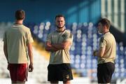 12 August 2022; Galway United players including Max Hemmings, centre, before the SSE Airtricity League First Division match between Waterford and Galway United at RSC in Waterford. Photo by Michael P Ryan/Sportsfile