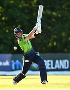 12 August 2022; George Dockrell of Ireland during the Men's T20 International match between Ireland and Afghanistan at Stormont in Belfast. Photo by Ramsey Cardy/Sportsfile