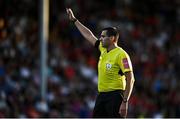 12 August 2022; Referee Adriano Reale during the SSE Airtricity League Premier Division match between Bohemians and Dundalk at Dalymount Park in Dublin. Photo by Sam Barnes/Sportsfile